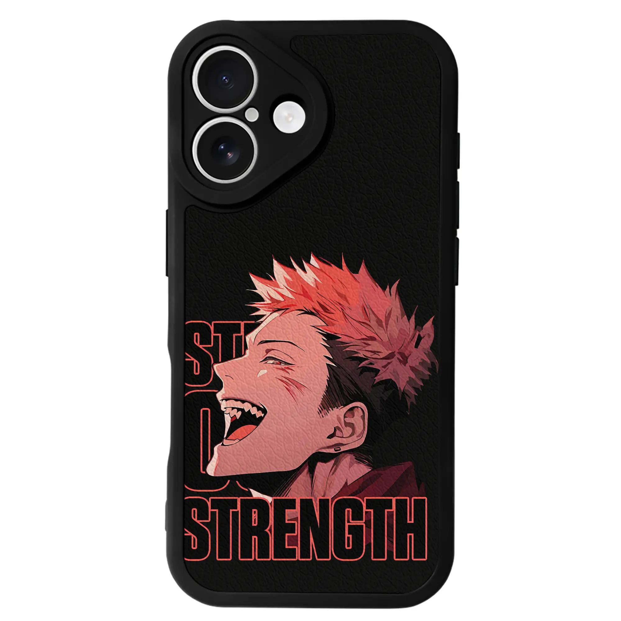 呪術廻戦 グッズ,虎杖 悠仁 - IPhone 16シリーズ対応 ・ シリコンスマホケース ・ レザー調 ・ 高精度フィット ・ 耐衝撃 ・ ワイヤレス充電対応 ・ 精密カット